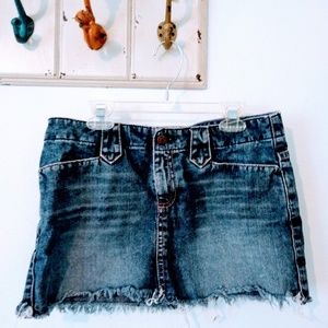 American eagle jean mini skirt